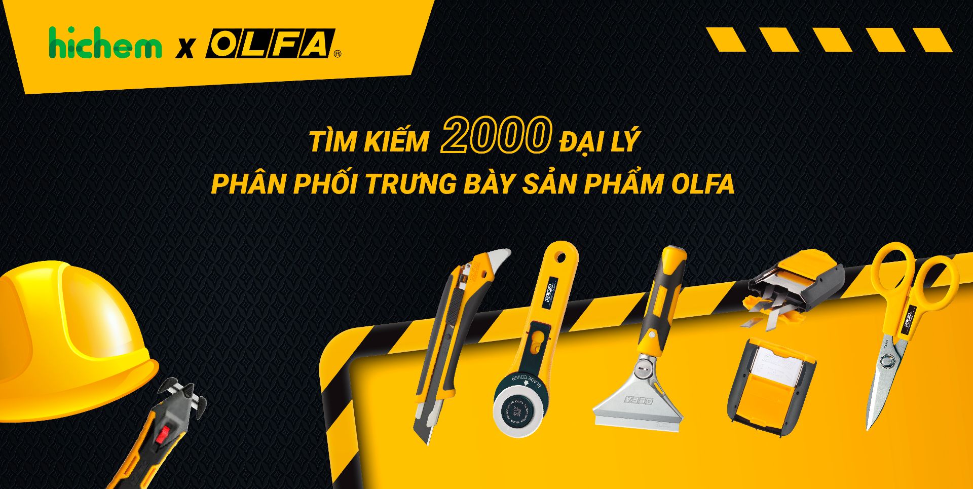 Tìm kiếm 2000 đại lý phân phối trưng bày sản phẩm OLFA